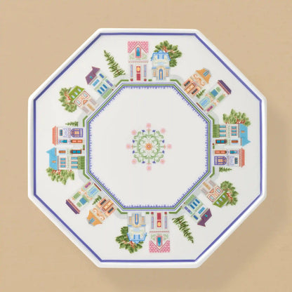 Lenox Spice Village Cake Plate