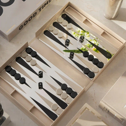 The Art Of Backgammon Mirror Board Game