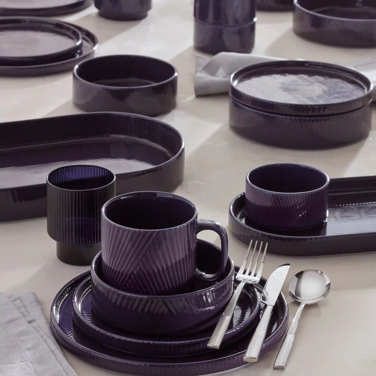 Modulus Nightshade 12-Piece Dinnerware Set